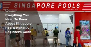 People placing bets at Singapore Pools outlet representing beginner’s guide to Singapore pool betting and lottery system